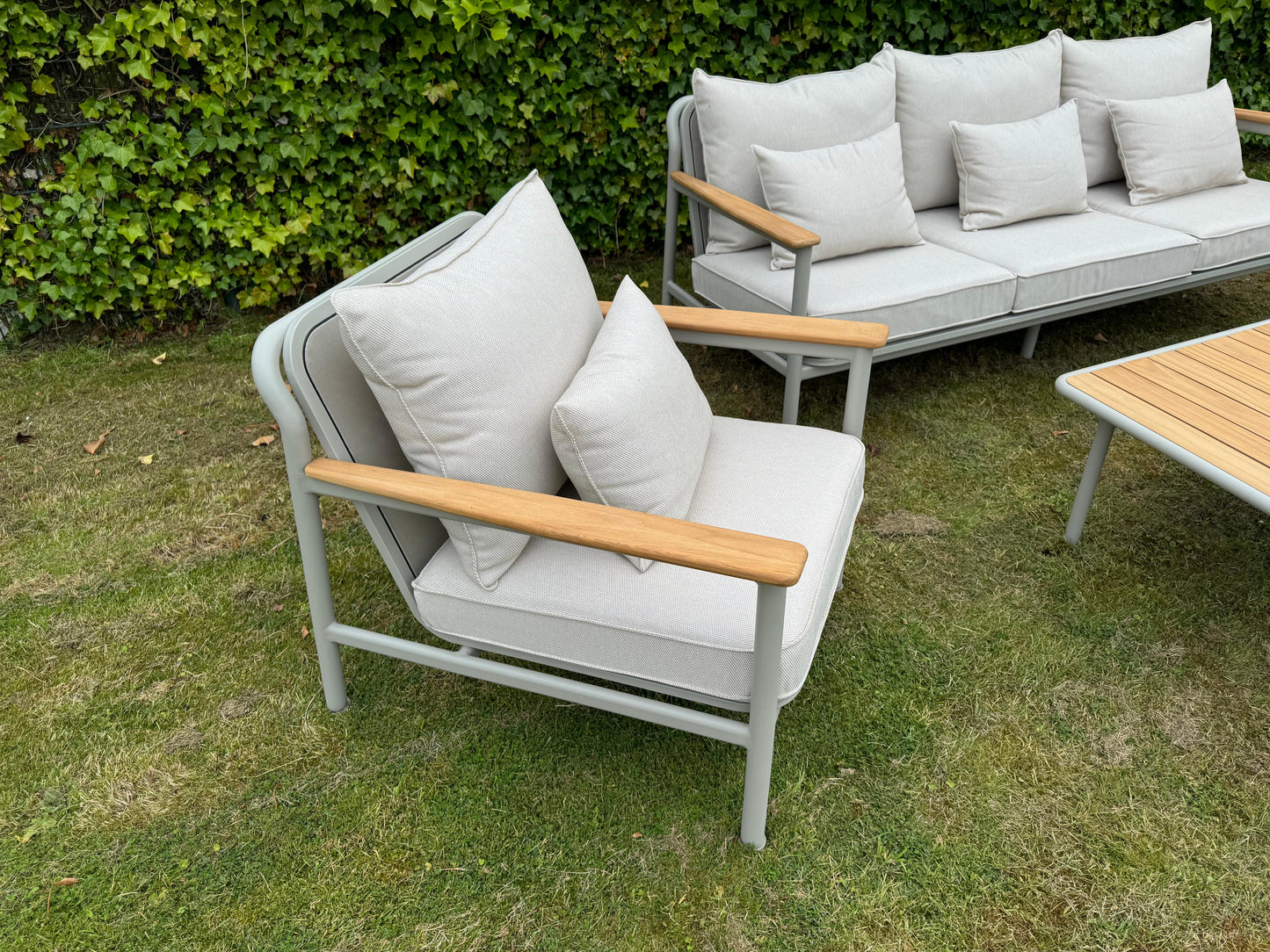 Stoel-Bank Loungeset - Bora Bora - Aluminium Teak