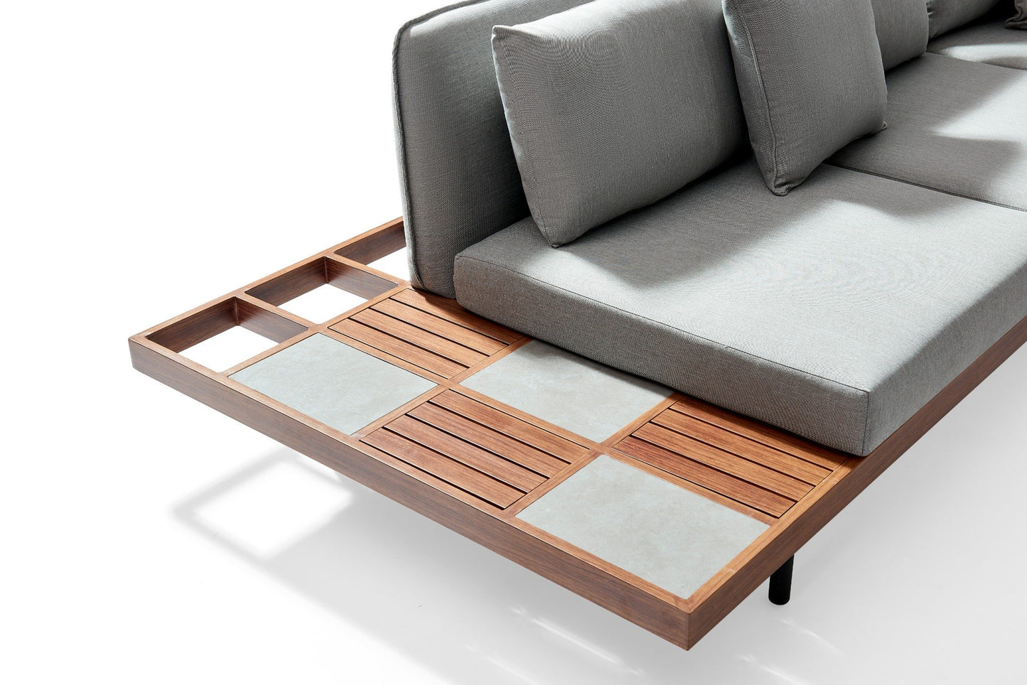 Hoek Loungeset - Java - Aluminium - Datho Outdoor