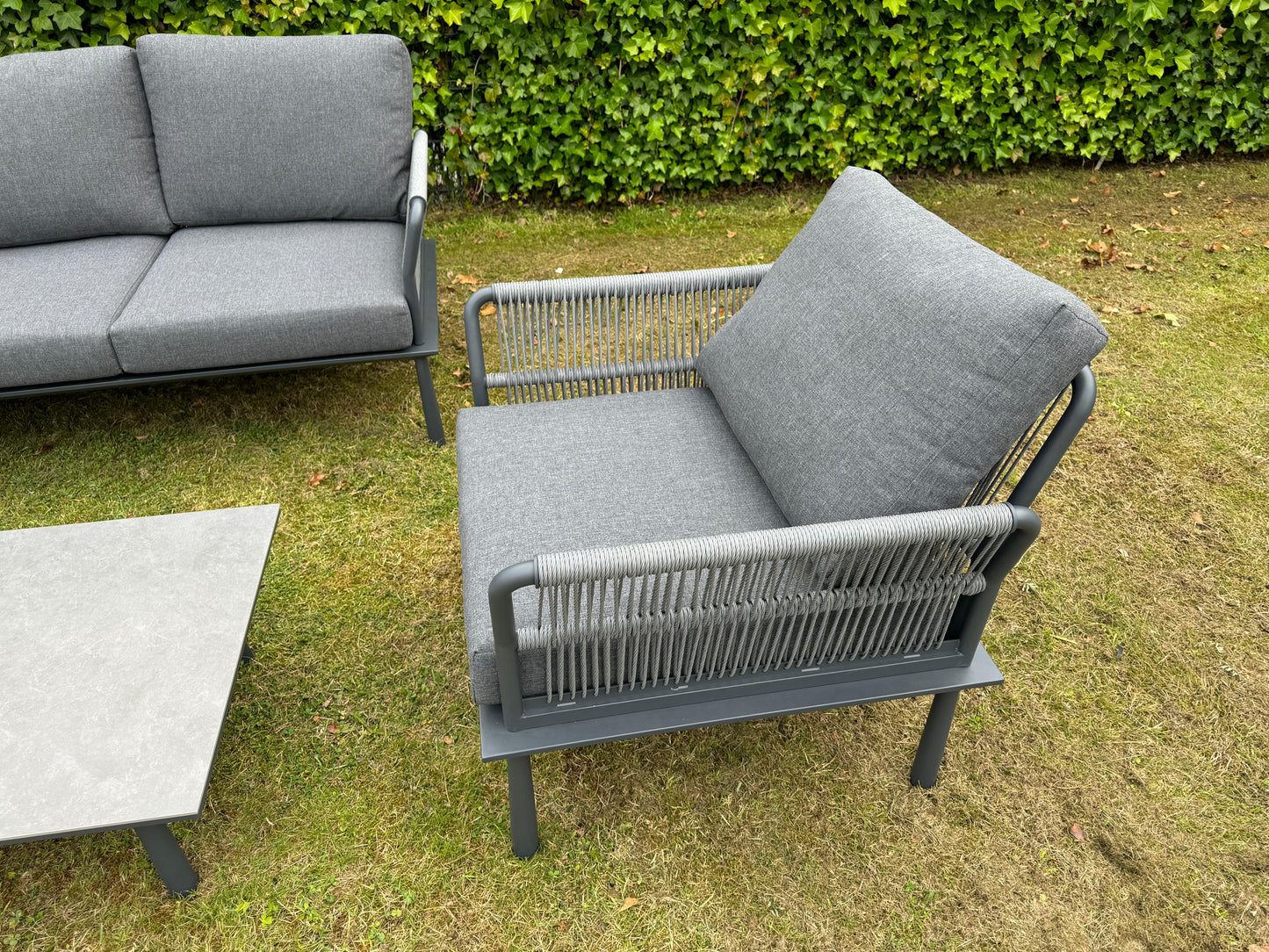 Hoekbank | Loungeset | Trino | Met tussenstuk en stoel