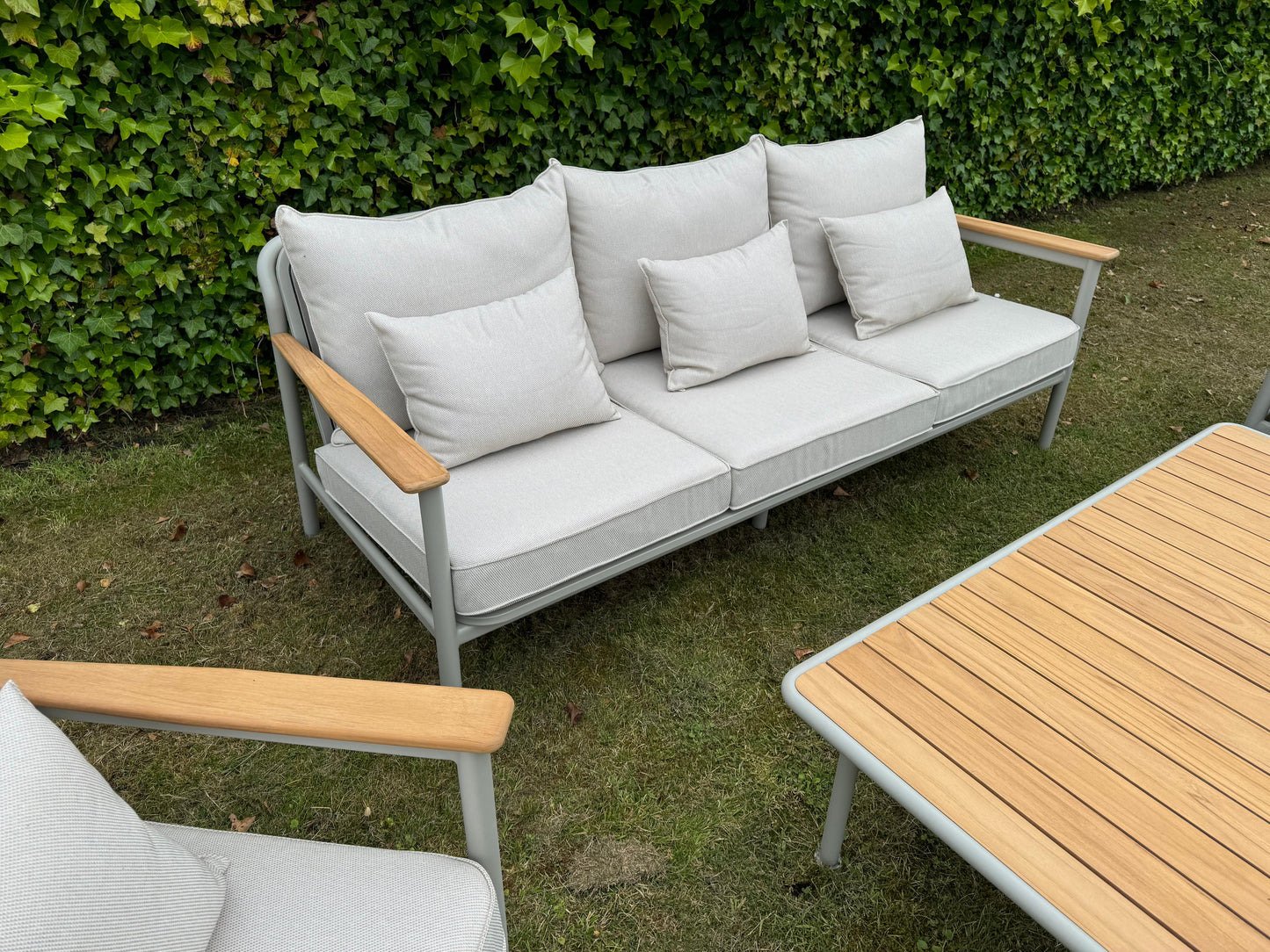 Stoel-Bank Loungeset - Bora Bora - Aluminium Teak