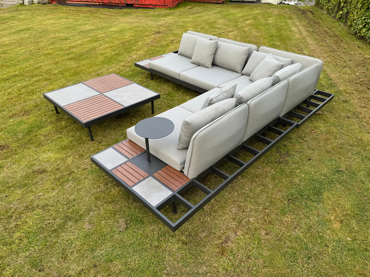 Hoek Loungeset - Bali - Antraciet