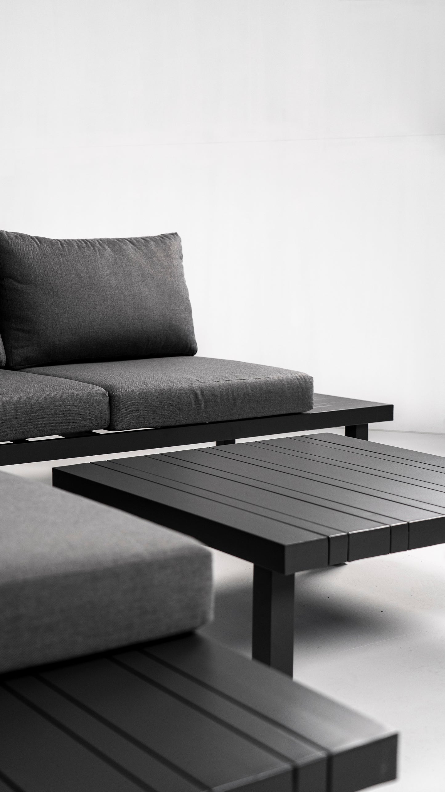 Hoek Loungeset - Cuba - Aluminium - Antraciet