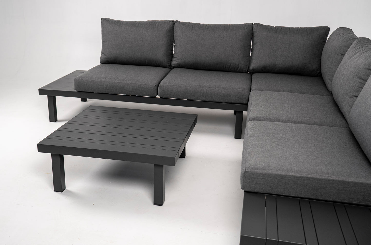 Hoek Loungeset - Cuba - Aluminium - Antraciet
