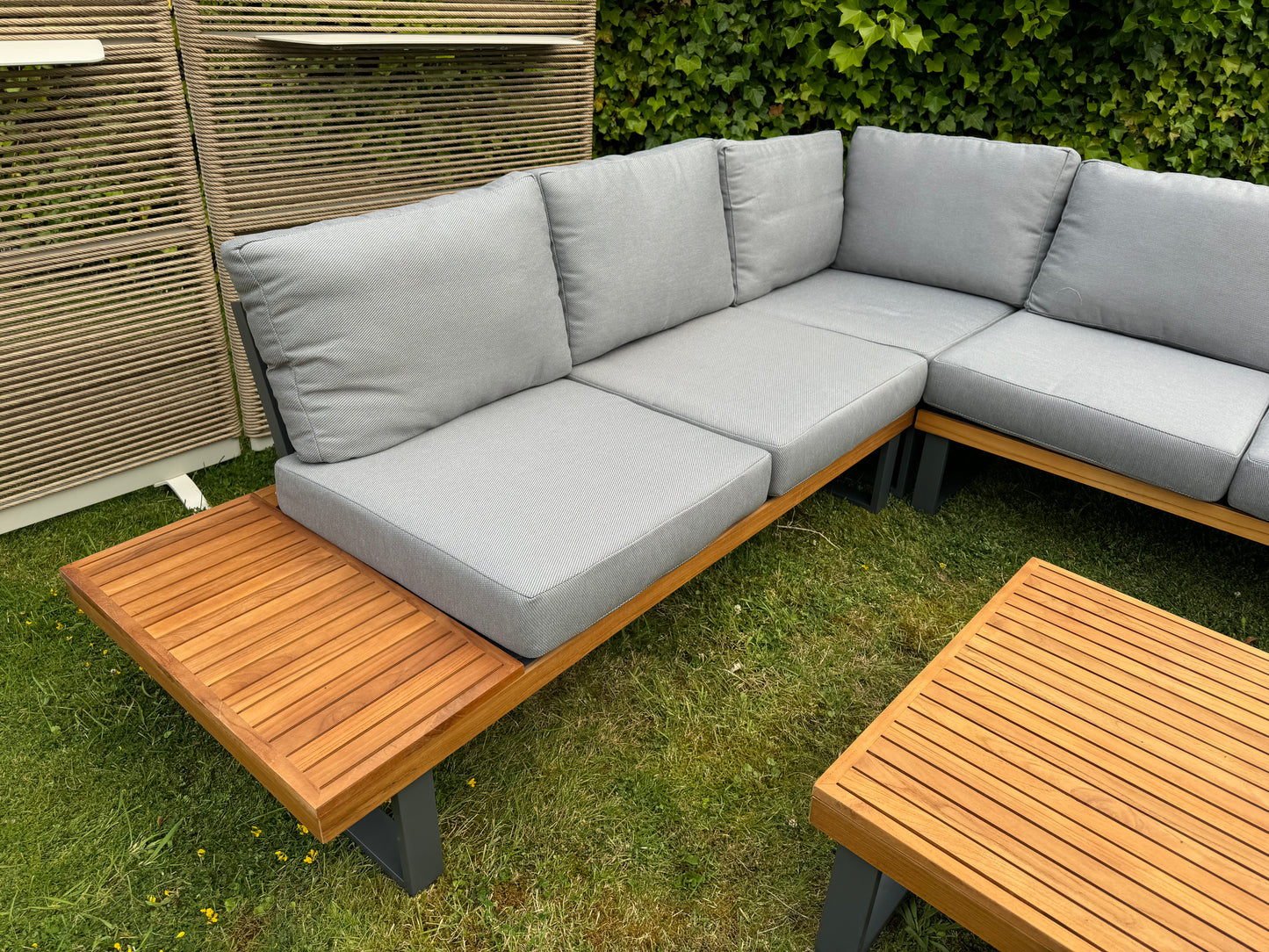 Hoek Loungeset - Malta - Aluminium - Teak
