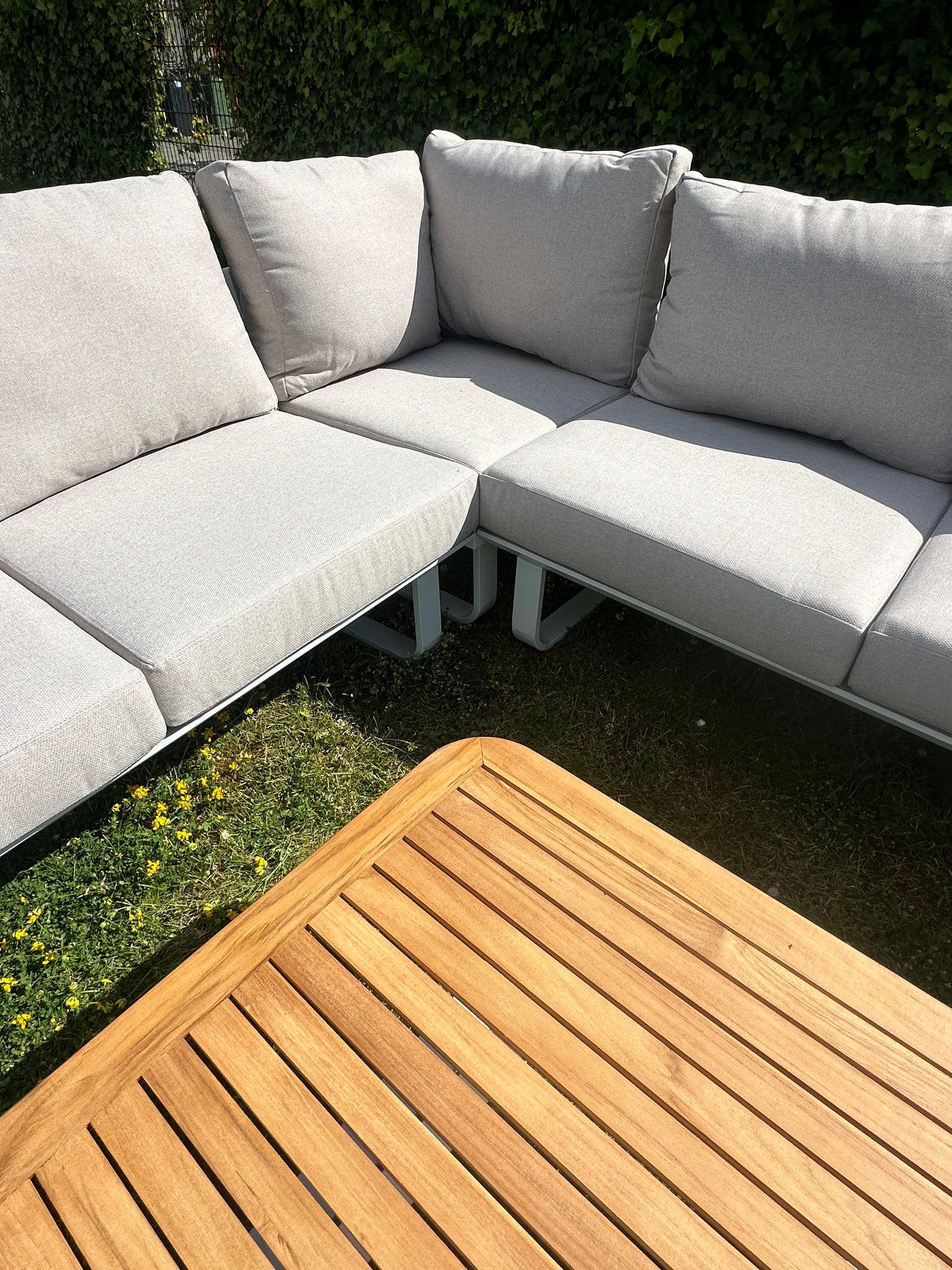 Showroommodel Capri loungeset - Teak - Aluminium (1 beschikbaar)