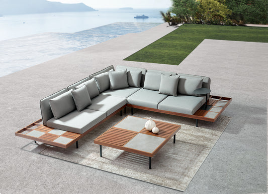 Hoek Loungeset - Java - Aluminium - Datho Outdoor
