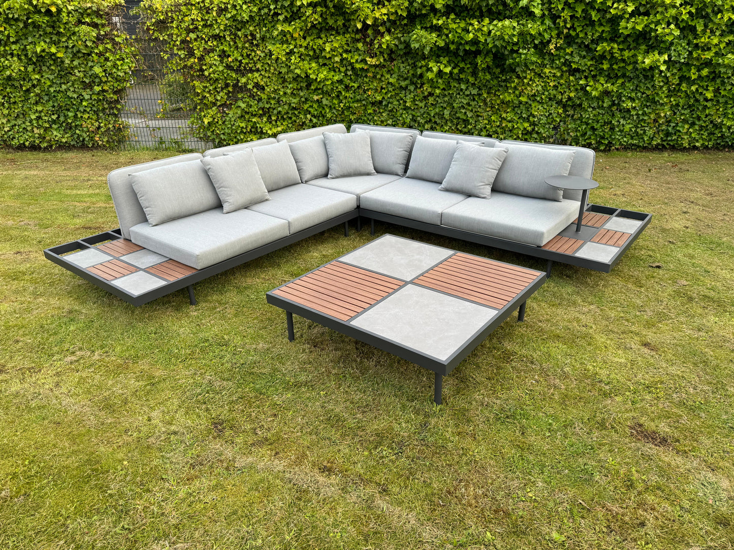 Hoek Loungeset - Bali - Antraciet
