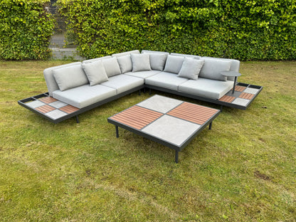 Hoek Loungeset - Bali - Antraciet