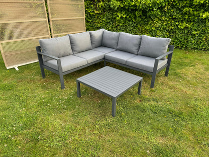 Hoek Loungeset - Hawaii - Aluminium - Antraciet