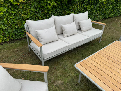Stoel-Bank Loungeset - Bora Bora - Aluminium Teak