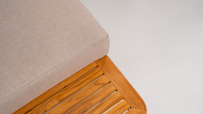 Hoek Loungeset - Capri - Aluminium - Teak