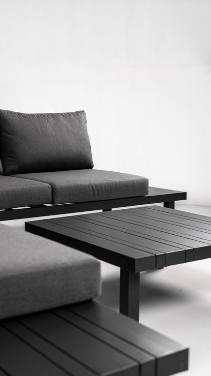 Showroommodel Hoek Loungeset - Cuba - Aluminium - Antraciet (1 beschikbaar)