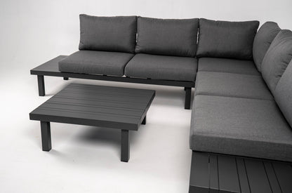Showroommodel Hoek Loungeset - Cuba - Aluminium - Antraciet (1 beschikbaar)