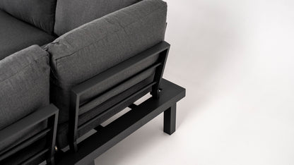 Hoek Loungeset - Cuba - Aluminium - Antraciet