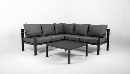 Hoek Loungeset - Hawaii - Aluminium - Antraciet
