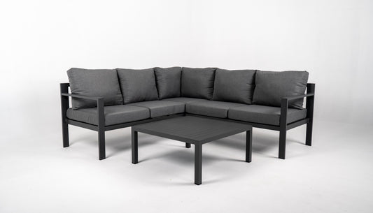Hoek Loungeset - Hawaii - Aluminium - Antraciet