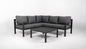 Hoek Loungeset - Hawaii - Aluminium - Antraciet