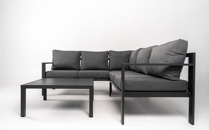 Hoek Loungeset - Hawaii - Aluminium - Antraciet