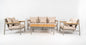 Stoel-Bank Loungeset - Bora Bora - Aluminium Teak