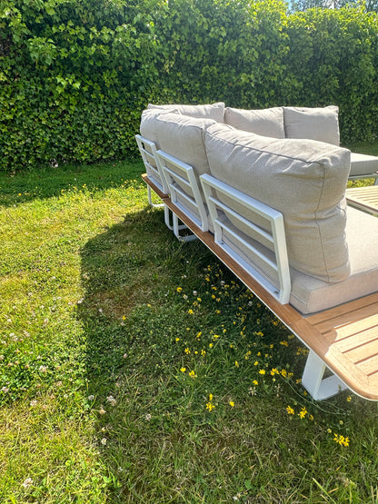 Showroommodel Capri loungeset - Teak - Aluminium (1 beschikbaar)