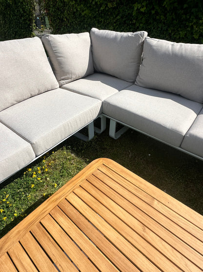 Showroommodel Capri loungeset - Teak - Aluminium (1 beschikbaar)