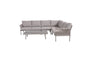 Hoek Loungeset - Trino - Aluminium - Beige - met tussenstuk